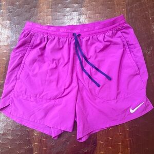 Nike Men's Purple Athletic Running Shorts